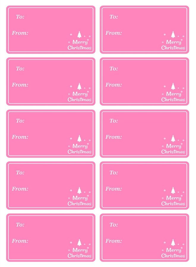 M MeshaKippa Merry Christmas Sticker,1x2inch 150pcs to and from Christmas Gift Tag Sticker - Image 2